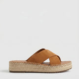 Sorella | Women's Sandals with Woven Leather and Platform