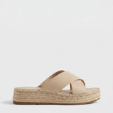 Sorella | Women's Sandals with Woven Leather and Platform