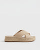 Sorella | Women's Sandals with Woven Leather and Platform