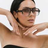 Harlow | Women's Sunglasses with Acetate Frame Oversized Square Silhouette