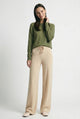 Sandrine | Women's Merino Wool Wide Leg Trousers with High Waist