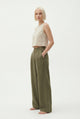 Everly | Women's Wide Leg Linen Pants with Elastic Waist