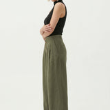 Everly | Women's Wide Leg Linen Pants with Elastic Waist