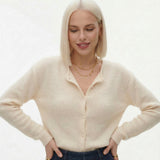 Nordique |  Women Cardigan With Mohair Blend Long Sleeve