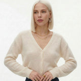 Nordique |  Women Cardigan With Mohair Blend Long Sleeve