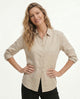 Reese | Women Blouse With Linen Long Sleeve