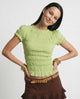 Chloe | Women Top With Plaid Ruched Body