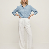 Marina | Women's Pants with Drawstring Waistband and Wide Legs