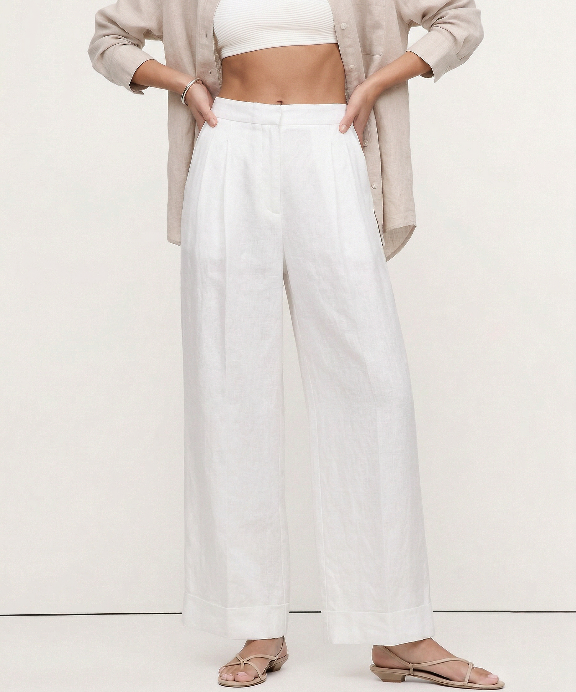 Mila | Women's Pleated Wide Leg Pants with High Waist