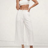 Anya | Women's Culotte Pants with Pleated Front Detail