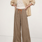 Lucia | Women's Wide Leg Pants with Elastic Waist Drawstring
