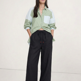 Savannah | Women's Pants with Elastic Waistband and Embroidered Hem