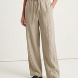 Marina | Women's Pants with Drawstring Waistband and Wide Legs