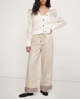 Savannah | Women's Pants with Elastic Waistband and Embroidered Hem
