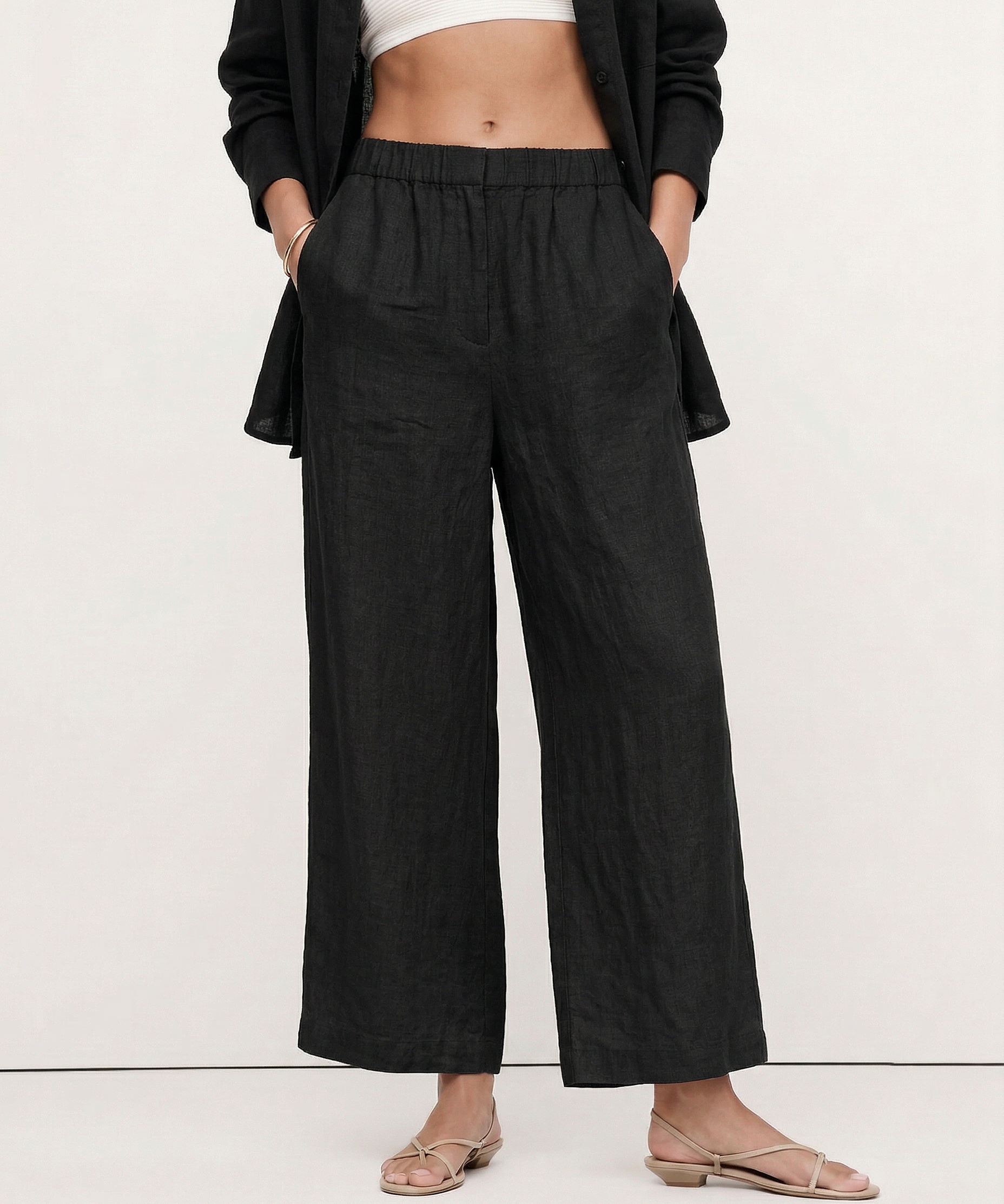 Mila | Women's Pleated Wide Leg Pants with High Waist