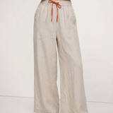 Lucia | Women's Wide Leg Pants with Elastic Waist Drawstring