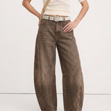 Arabella | Women's Mid Waist Wide Leg Jeans with Ankle Length