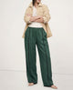 Haven | Women's Linen Pants with Contrast Stripe Detail