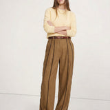 Haven | Women's Linen Pants with Contrast Stripe Detail