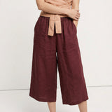 Sylvie | Women's Linen Pants with Elastic Waistband