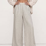 Sylvie | Women's Linen Pants with Elastic Waistband
