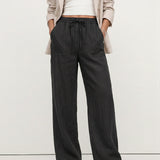 Thea | Women's Linen Pants with Elastic Waist Drawstring