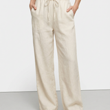 Marina | Women's Pants with Drawstring Waistband and Wide Legs