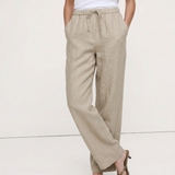 Marina | Women's Pants with Drawstring Waistband and Wide Legs