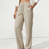 Marina | Women's Pants with Drawstring Waistband and Wide Legs
