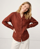 Nova | Women Shirt With Ramie Blend V Neck