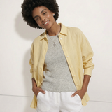 Eloise | Women Shirt With Linen Blend Longline Fit
