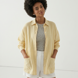 Eloise | Women Shirt With Linen Blend Longline Fit