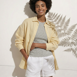 Eloise | Women Shirt With Linen Blend Longline Fit