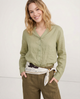 Nova | Women Shirt With Ramie Blend V Neck