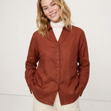 Nova | Women Shirt With Ramie Blend V Neck