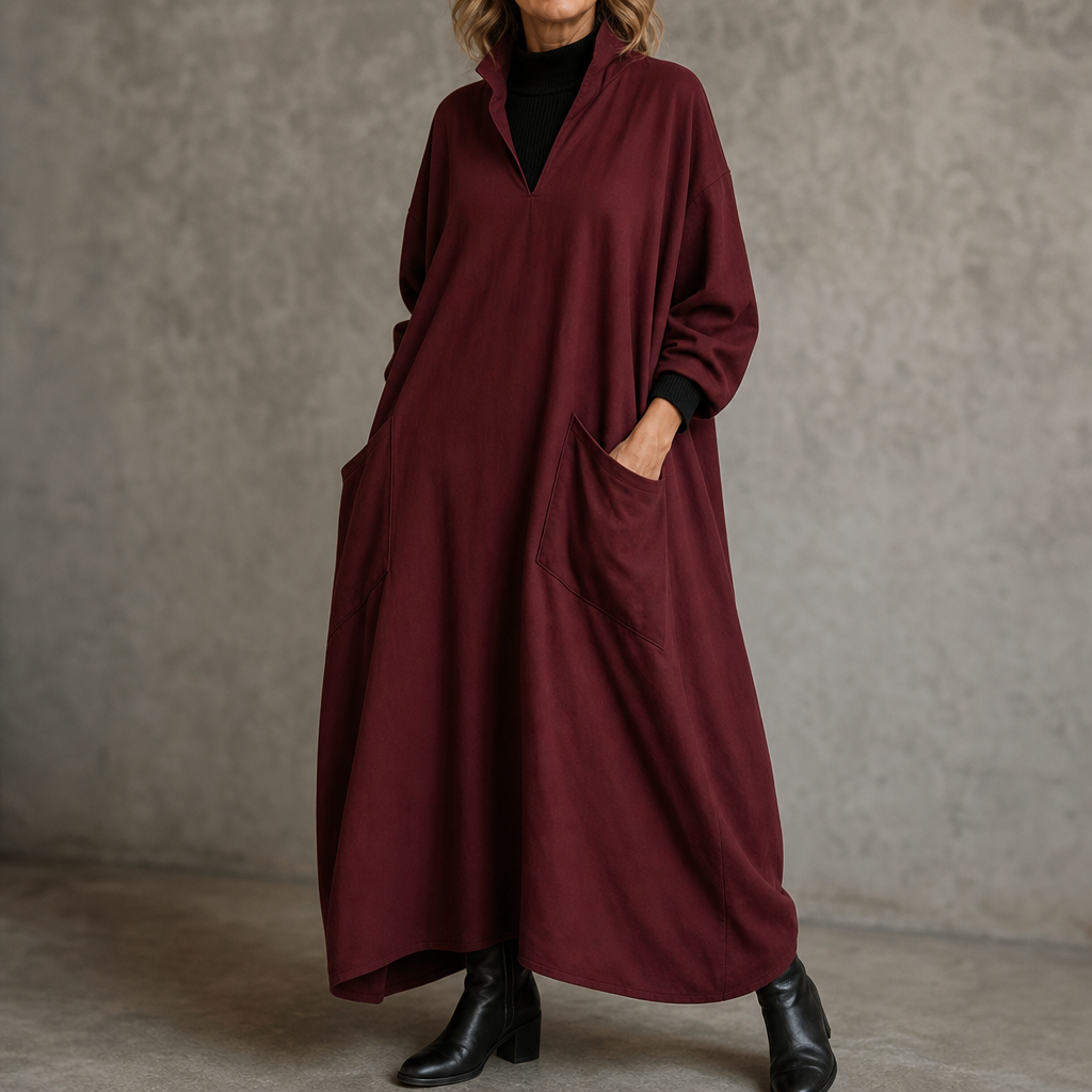 Wearbella – Cocoon Taper Mock Neck Dress
