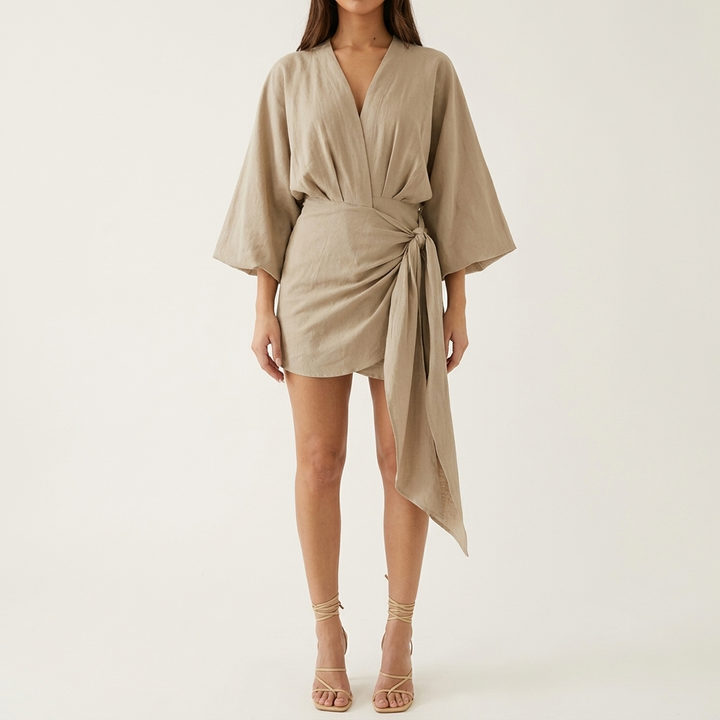 Velara – Kimono Sleeve Wrap Dress for Women