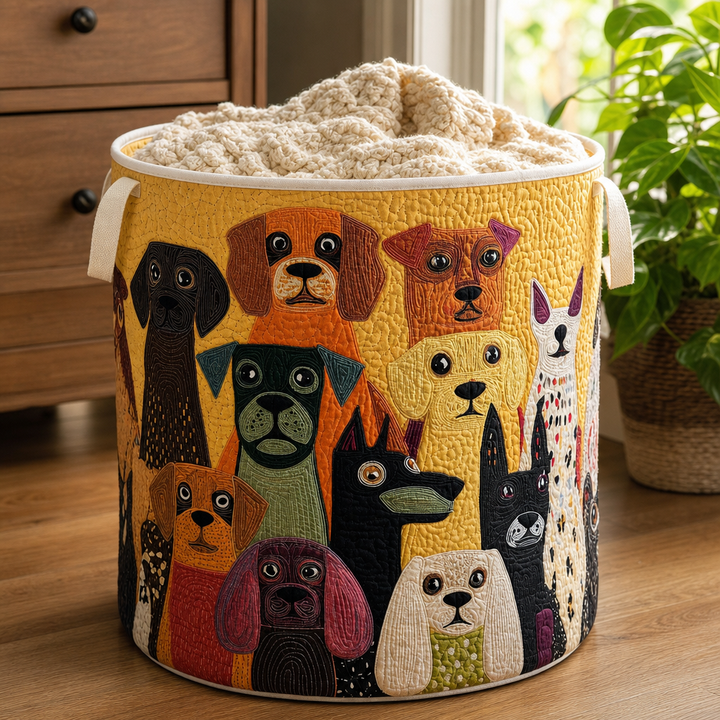 Fillfast – Quilted Animal-Print Foldable Storage Basket