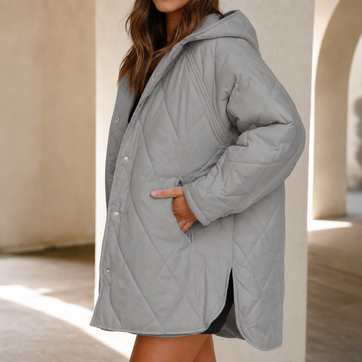 Wearbella – Diamond Quilted Hooded Puffer Jacket