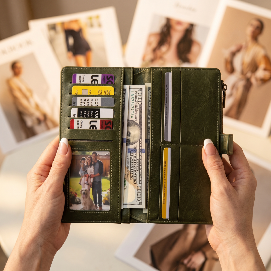 Veluna – Long Wallet with Phone Pocket and Wrist Strap