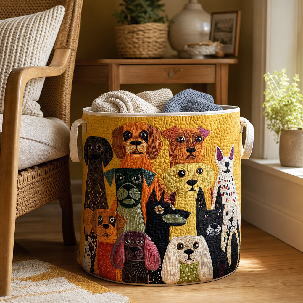 Fillfast – Quilted Animal-Print Foldable Storage Basket