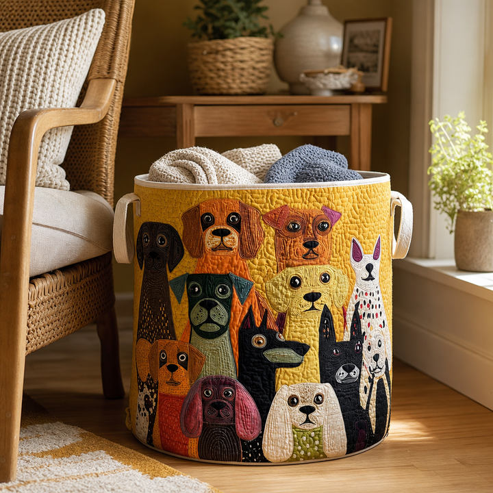 Fillfast – Quilted Animal-Print Foldable Storage Basket