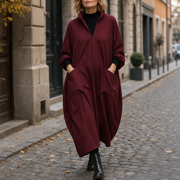 Wearbella – Cocoon Taper Mock Neck Dress