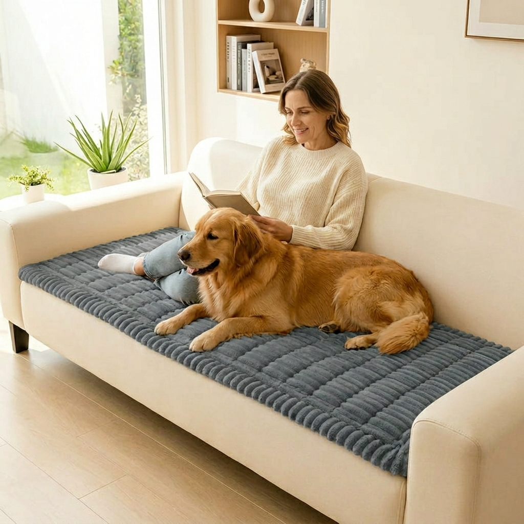 Pawlora – Plush Non Slip Couch Protector for Pets