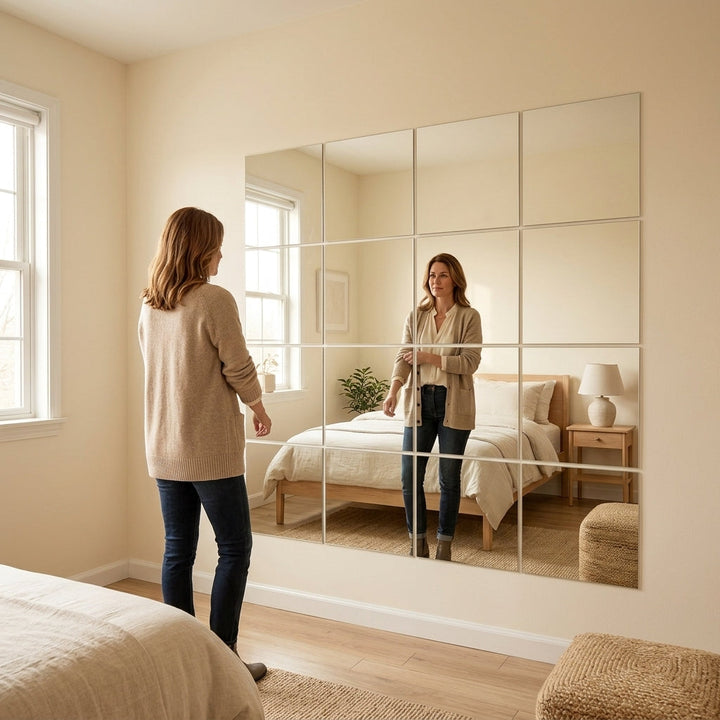 Clearvue – Shatterproof Full Length Wall Mirror Tiles