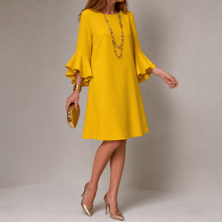 Hilaria – Women's Statement Bell Sleeve Mini Dress