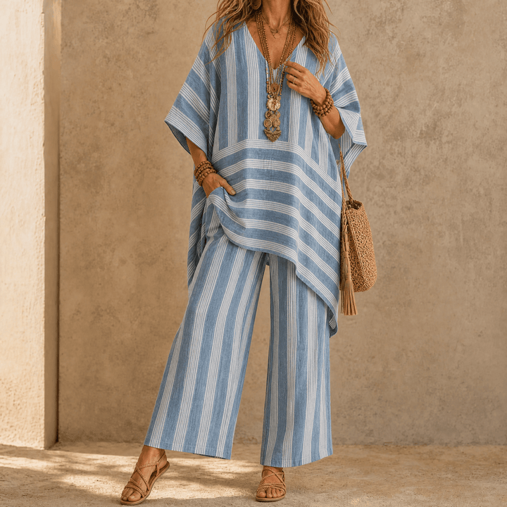 Iluma – Women's Boho Tunic & Wide-Leg Set