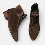 Laricci | Women’s Italian Crest Suede Boots
