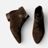 Laricci | Women’s Italian Crest Suede Boots