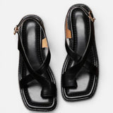 Laricci | Women’s Cross-Strap Leather Sandals